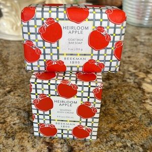 Beekman 1802 Heirloom Apple Goat Milk Bar Soap and Whipped Body Cream
